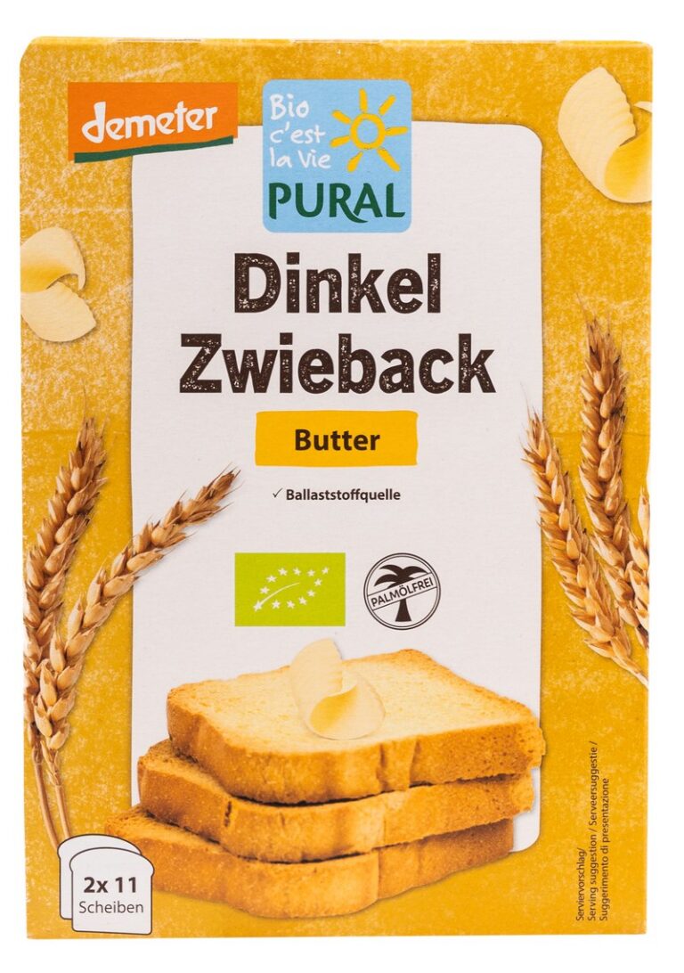 SUCHARKI ORKISZOWE MAŚLANE BIO 200 g - PURAL
