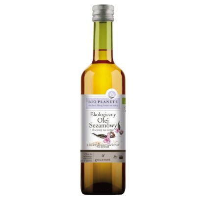 OLEJ SEZAMOWY TŁOCZONY NA ZIMNO BIO 500 ml - BIO PLANETE