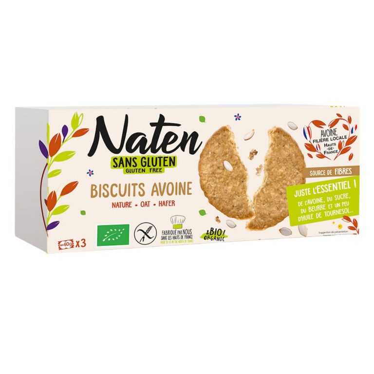 CIASTKA OWSIANE BEZGLUTENOWE BIO 130 g - NATEN