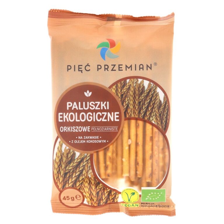 PALUSZKI ORKISZOWE PEŁNOZIARNISTE BIO 45 g - PIĘĆ PRZEMIAN