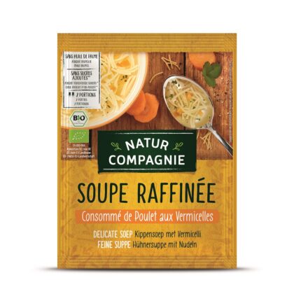 ZUPA Z MAKARONEM I KURCZAKIEM BIO 40 g - NATUR COMPAGNIE