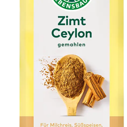 CYNAMON CEJLOŃSKI MIELONY BIO 50 g - LEBENSBAUM