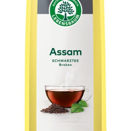 HERBATA CZARNA LIŚCIASTA ASSAM BIO 100 g - LEBENSBAUM