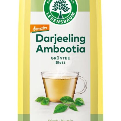 HERBATA ZIELONA LIŚCIASTA DARJEELING DEMETER BIO 50 g - LEBENSBAUM