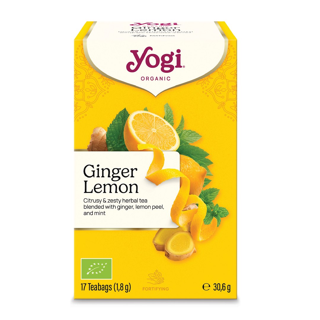 HERBATKA IMBIROWO - CYTRYNOWA (GINGER LEMON) BIO (17 x 1,8 g) 30,6 g - YOGI