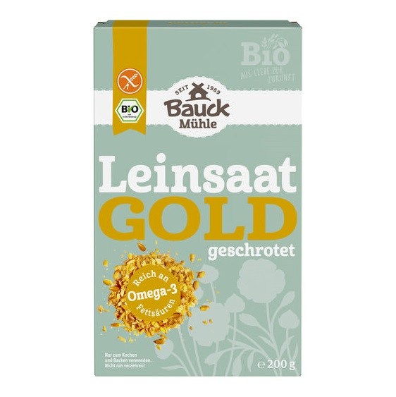 LEN ZŁOTY MIELONY BEZGLUTENOWY BIO 200 g - BAUCK MUHLE