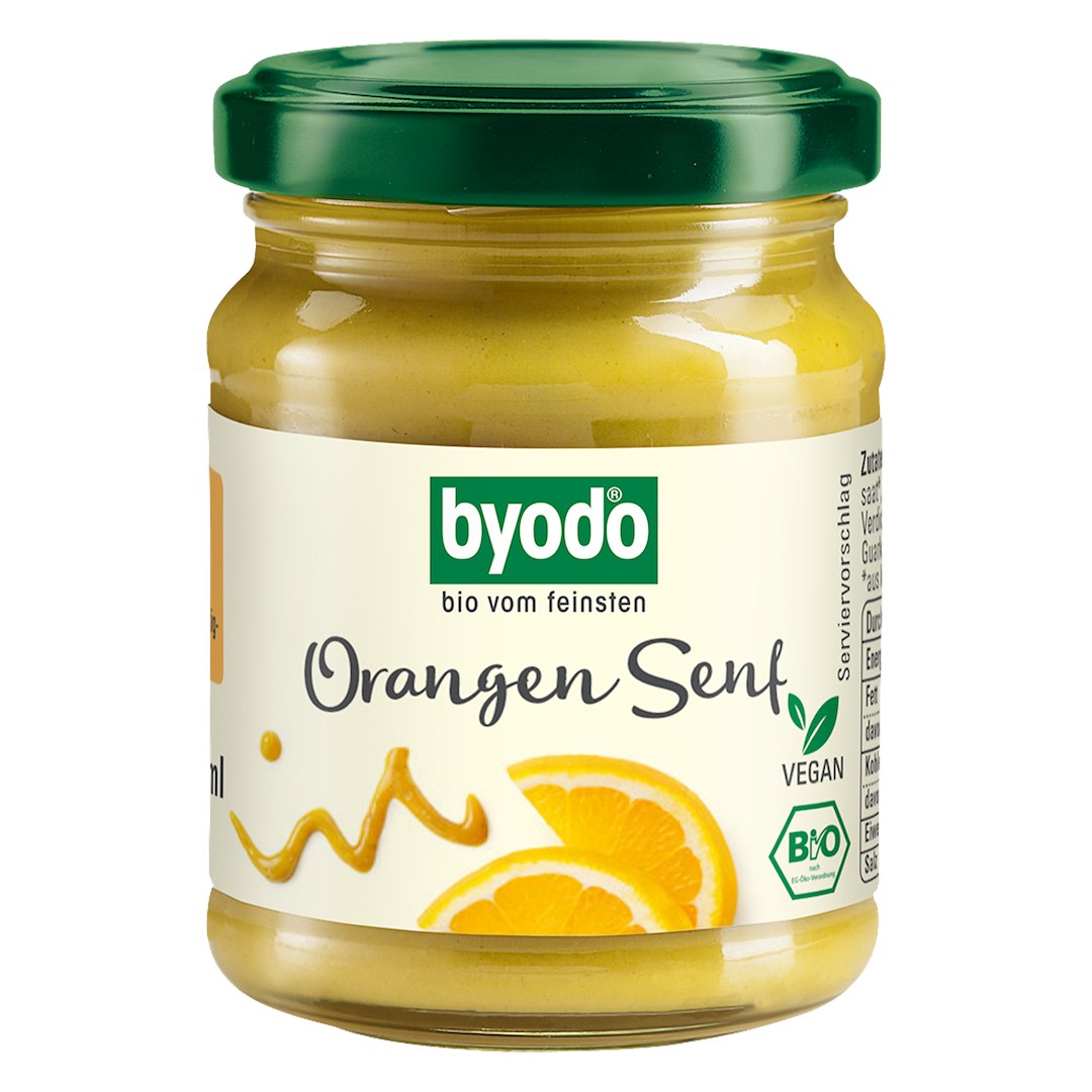 SOS MUSZTARDOWO - POMARAŃCZOWY BEZGLUTENOWY BIO 125 ml - BYODO