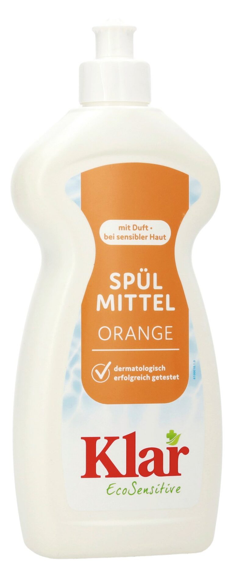 PŁYN DO MYCIA NACZYŃ POMARAŃCZOWY SENSITIVE ECO 500 ml - KLAR