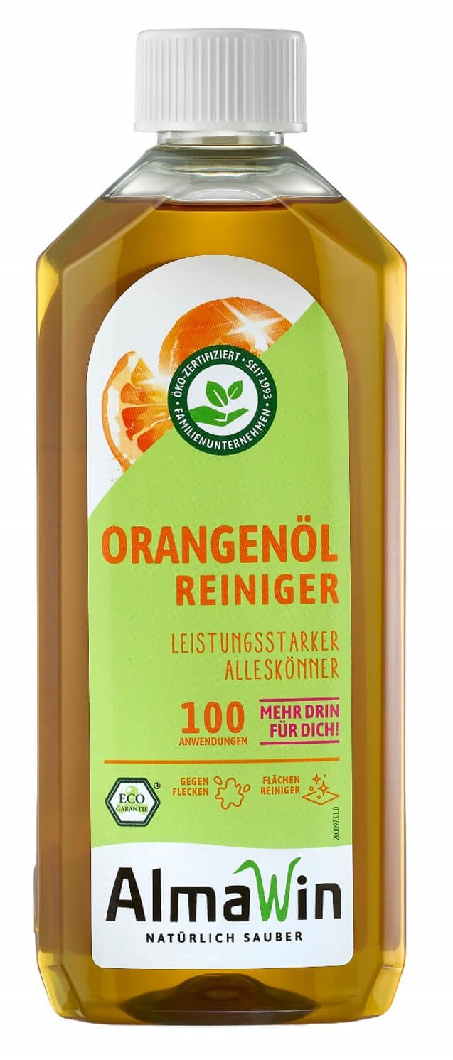 PŁYN CZYSZCZĄCY DO TRUDNYCH ZABRUDZEŃ Z OLEJKIEM POMARAŃCZOWYM (KONCENTRAT) ECO 500 ml – ALMAWIN