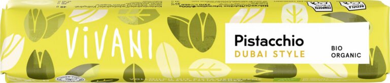 BATON PISTACJOWY W STYLU DUBAJSKIM BIO 40 g - VIVANI