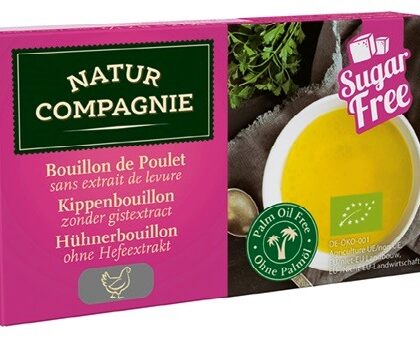 BULION - KOSTKI DROBIOWE BEZ DODATKU CUKRÓW I DROŻDŻY BIO (8 x 10 g) 80 g - NATUR COMPAGNIE
