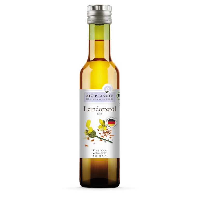 OLEJ Z LNIANKI (RYDZOWY) TŁOCZONY NA ZIMNO BIO 250 ml - BIO PLANETE
