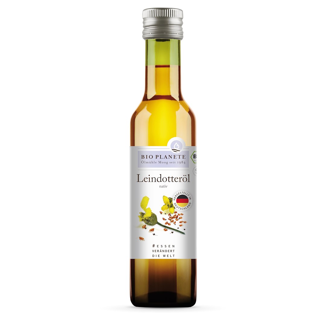 OLEJ Z LNIANKI (RYDZOWY) TŁOCZONY NA ZIMNO BIO 250 ml - BIO PLANETE