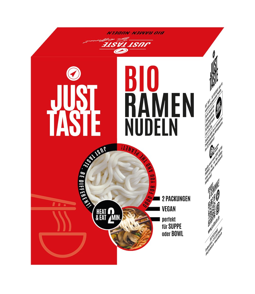 MAKARON RAMEN BIO (2 x 150 g) 300 g - JUST TASTE