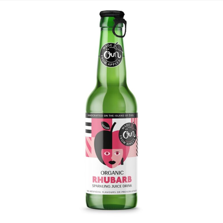 NAPÓJ MUSUJĄCY RABARBAROWY BIO 330 ml -  OUN