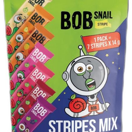 ZESTAW PRZEKĄSEK OWOCOWYCH BEZ DODATKU CUKRÓW BEZGLUTENOWY 98 g - BOB SNAIL