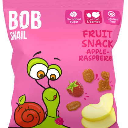 ŻELKI JABŁKO - MALINA BEZ ŻELATYNY BEZGLUTENOWE 40 g - BOB SNAIL