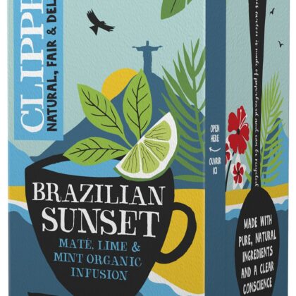 YERBA MATE Z MIĘTĄ I LIMONKĄ (BRAZILIAN SUNSET) BIO (20 x 2 g) 40 g - CLIPPER