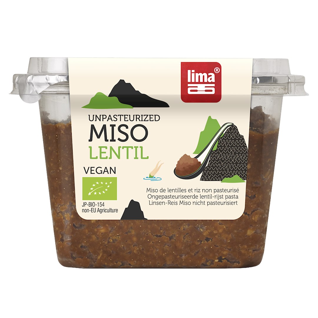 MISO LENTIL (PASTA Z SOCZEWICY I RYŻU) BIO 300 g - LIMA