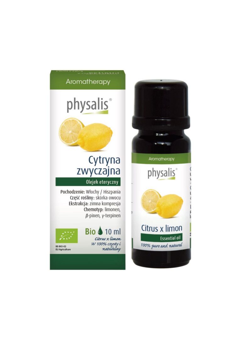 OLEJEK ETERYCZNY CYTRYNA ZWYCZAJNA BIO 10 ml - PHYSALIS