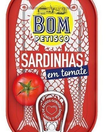 SARDYNKI PORTUGALSKIE W SOSIE POMIDOROWYM 120 g - BOM PETISCO