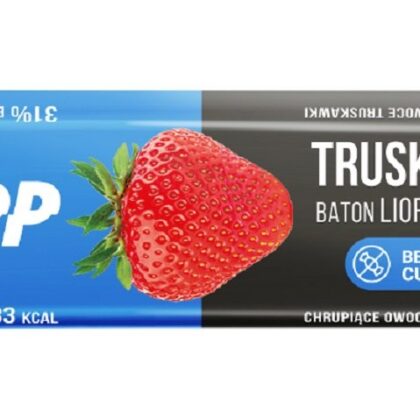 BATON LIOFILIZOWANY TRUSKAWKOWY BEZGLUTENOWY 10 g - CELIKO (FRUPP)