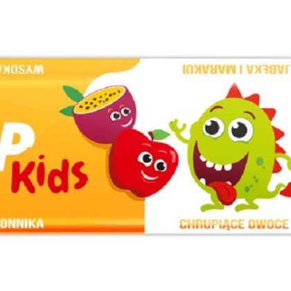 BATON DLA DZIECI LIOFILIZOWANY JABŁKO - MARAKUJA BEZGLUTENOWY  9 g - CELIKO (FRUPP KIDS)