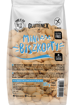 BISZKOPTY MINI BEZ DODATKU CUKRÓW BEZGLUTENOWE 85 g - GLUTENEX