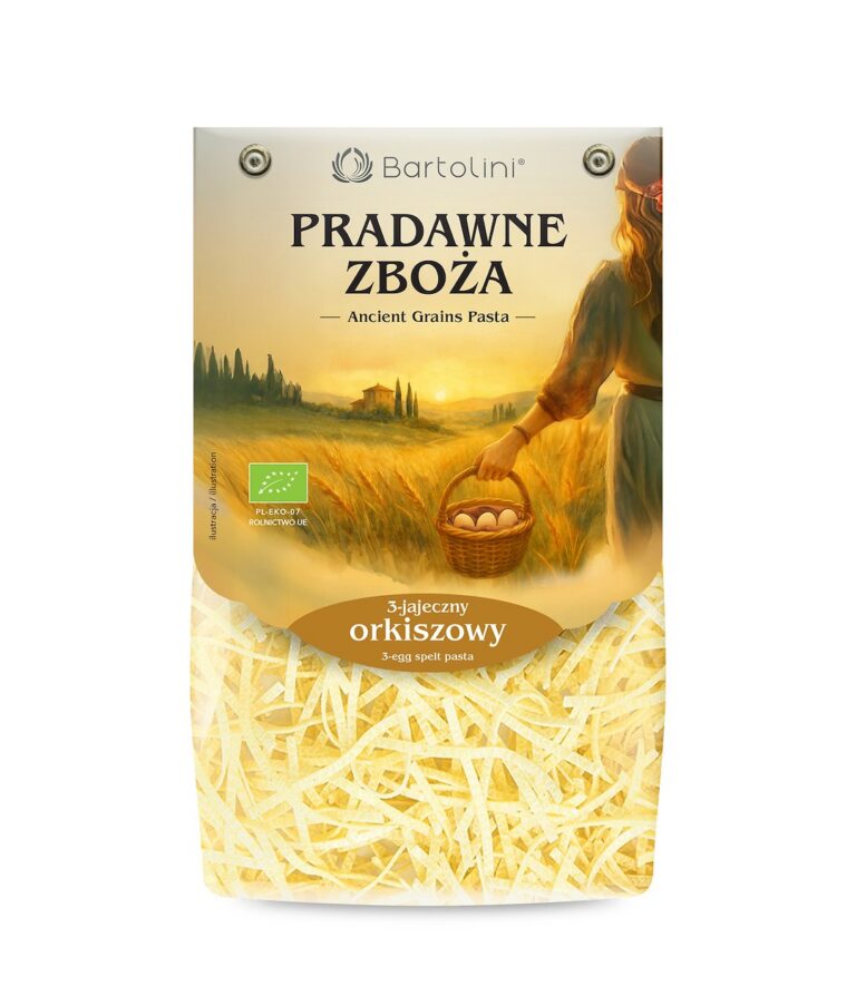MAKARON (3-JAJECZNY ORKISZOWY) KRAJANKA BIO 250 g - BARTOLINI (PRADAWNE ZBOŻA)