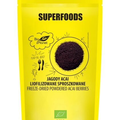 JAGODY ACAI LIOFILIZOWANE SPROSZKOWANE BIO 100 g - BIO PLANET SUPERFOODS
