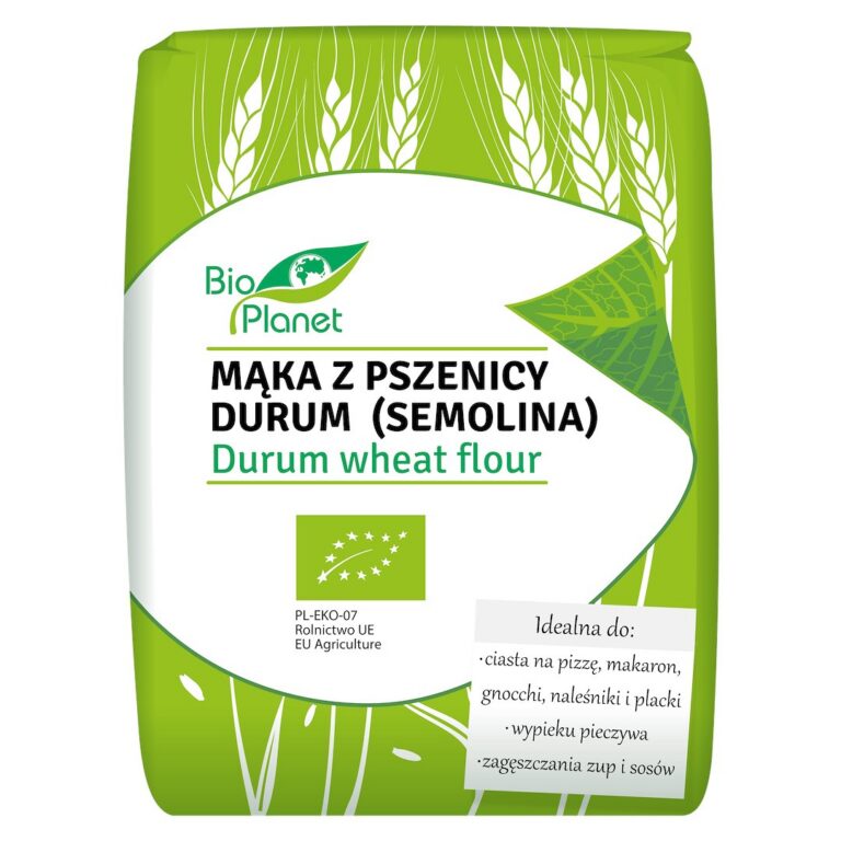 MĄKA Z PSZENICY DURUM (SEMOLINA) BIO 1 kg - BIO PLANET