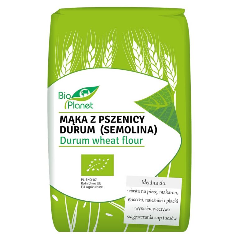 MĄKA Z PSZENICY DURUM (SEMOLINA) BIO 500 g - BIO PLANET