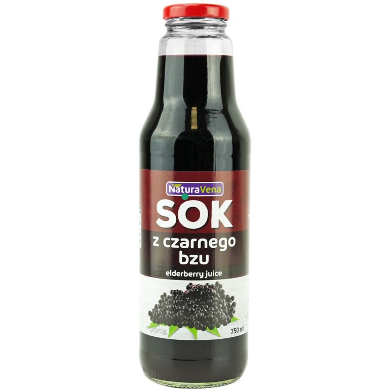SOK Z CZARNEGO BZU 750 ml - NATURAVENA