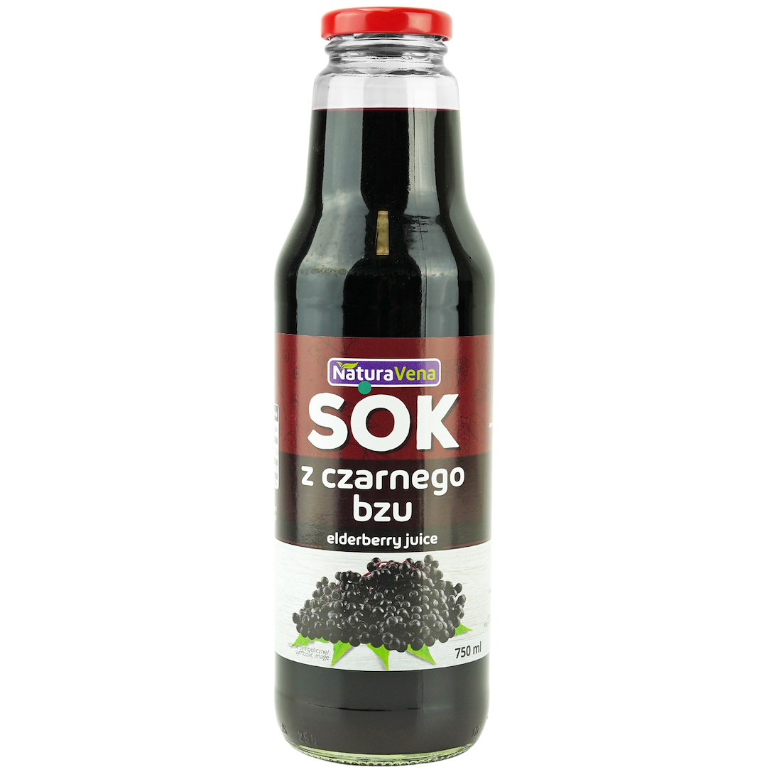 SOK Z CZARNEGO BZU 750 ml - NATURAVENA