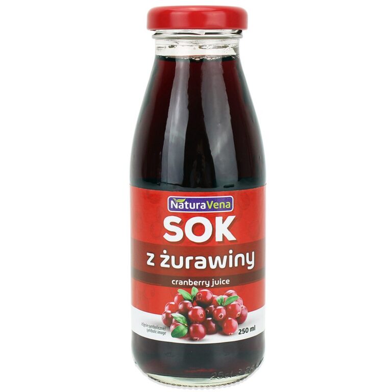 SOK Z ŻURAWINY 250 ml - NATURAVENA