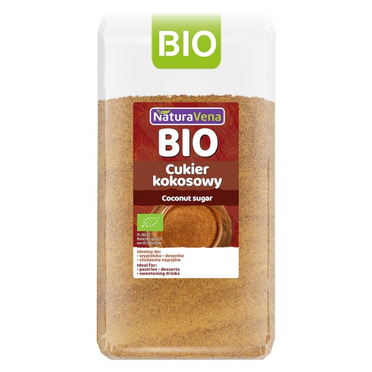 CUKIER KOKOSOWY BIO 200 g - NATURAVENA