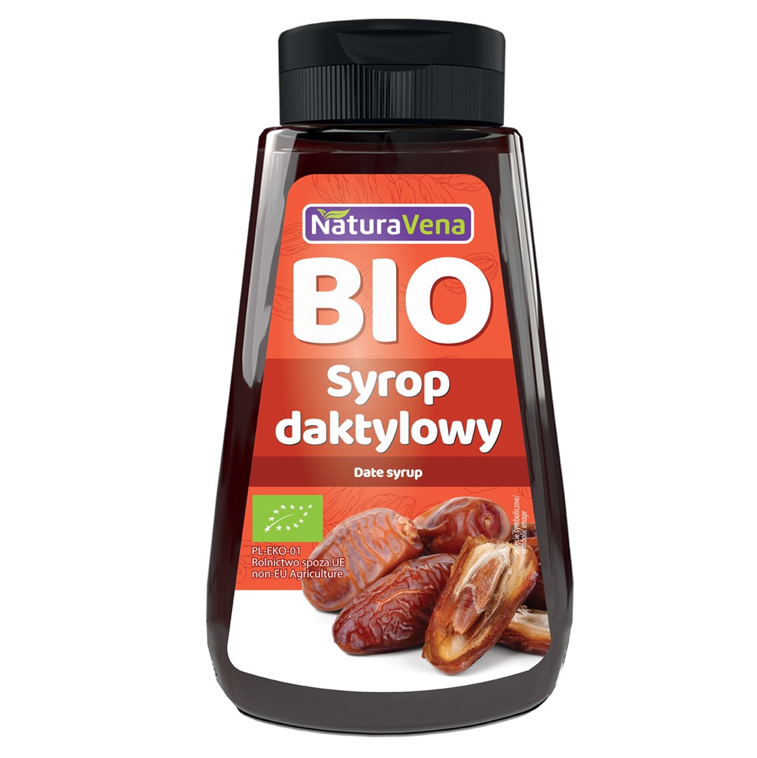 SYROP DAKTYLOWY BEZGLUTENOWY BIO 350 g - NATURAVENA