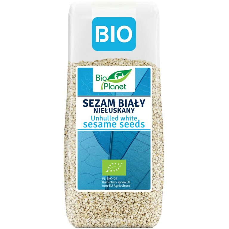 SEZAM BIAŁY NIEŁUSKANY BIO 200 g - BIO PLANET