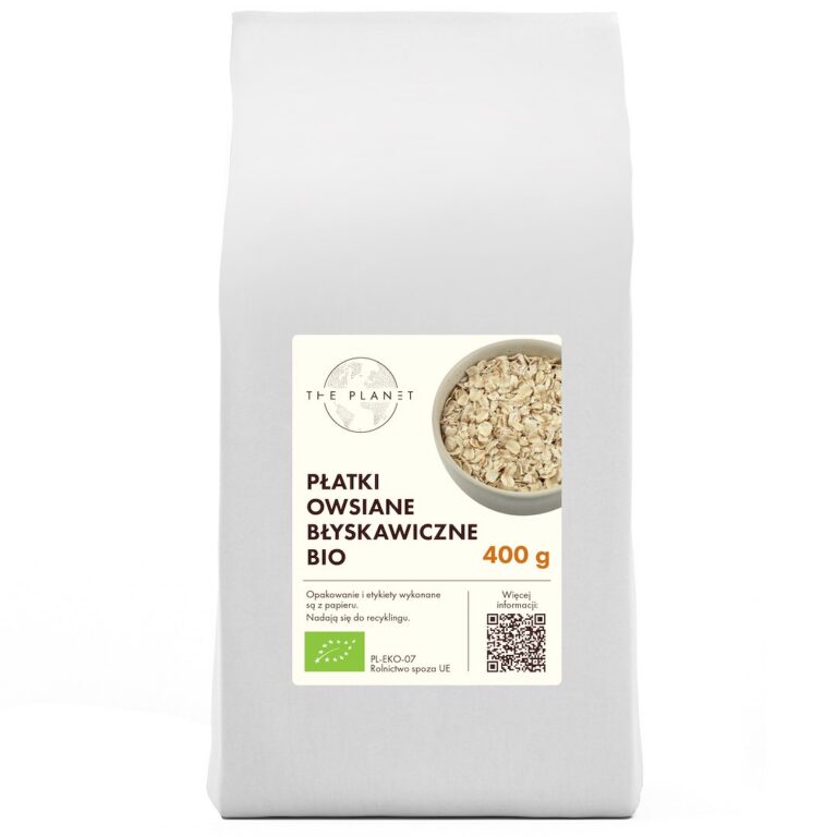 PŁATKI OWSIANE BŁYSKAWICZNE BIO 400 g - THE PLANET
