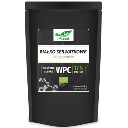 BIAŁKO SERWATKOWE NATURALNE (KONCENTRAT WPC 77) BIO 150 g - BIO PLANET