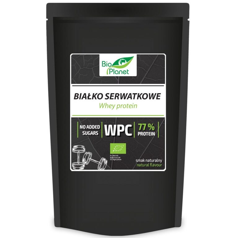 BIAŁKO SERWATKOWE NATURALNE (KONCENTRAT WPC 77) BIO 150 g - BIO PLANET