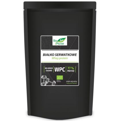BIAŁKO SERWATKOWE NATURALNE (KONCENTRAT WPC 77) BIO 500 g - BIO PLANET