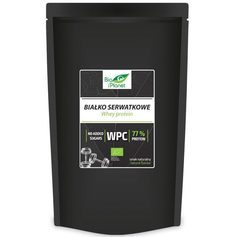 BIAŁKO SERWATKOWE NATURALNE (KONCENTRAT WPC 77) BIO 500 g - BIO PLANET