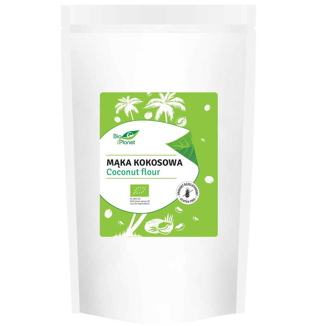 MĄKA KOKOSOWA BEZGLUTENOWA BIO 600 g - BIO PLANET