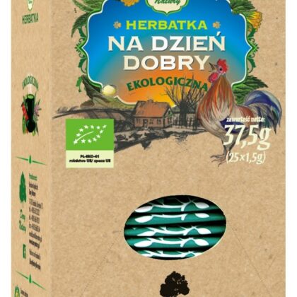 HERBATKA NA DZIEŃ DOBRY BIO (25 x 1,5 g) 37,5 g - DARY NATURY