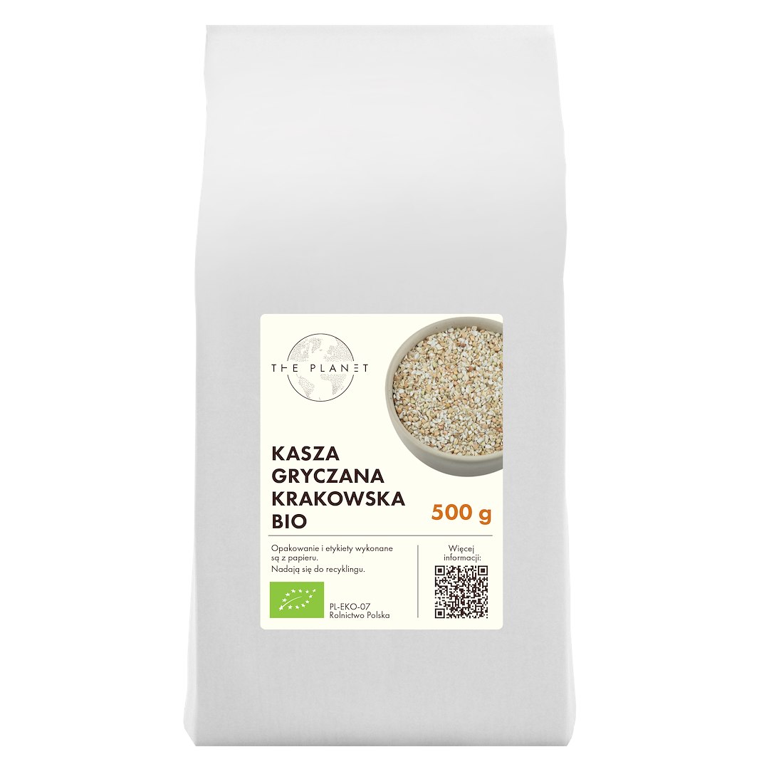 KASZA GRYCZANA KRAKOWSKA NIEPALONA BIO 500 g - THE PLANET