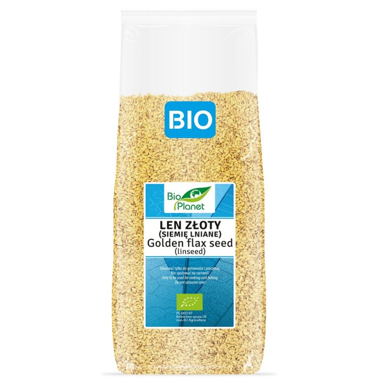 LEN ZŁOTY (SIEMIĘ LNIANE) BIO 1 kg - BIO PLANET