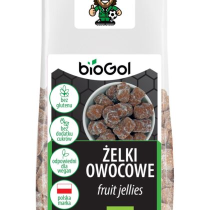 ŻELKI OWOCOWE BEZ ŻELATYNY BEZGLUTENOWE BIO 90 g - BIOGOL
