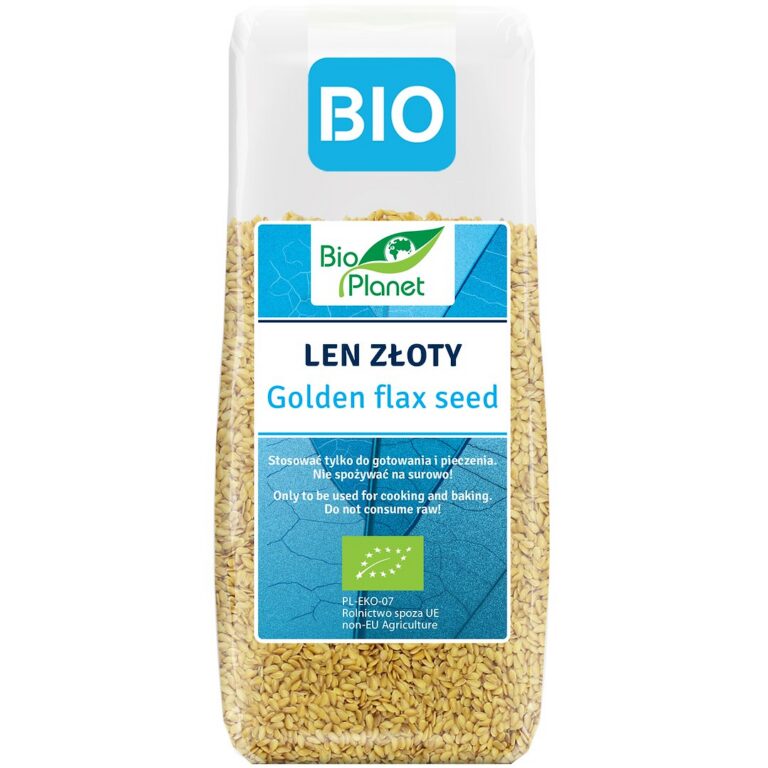LEN ZŁOTY (SIEMIĘ LNIANE) BIO 200 g - BIO PLANET
