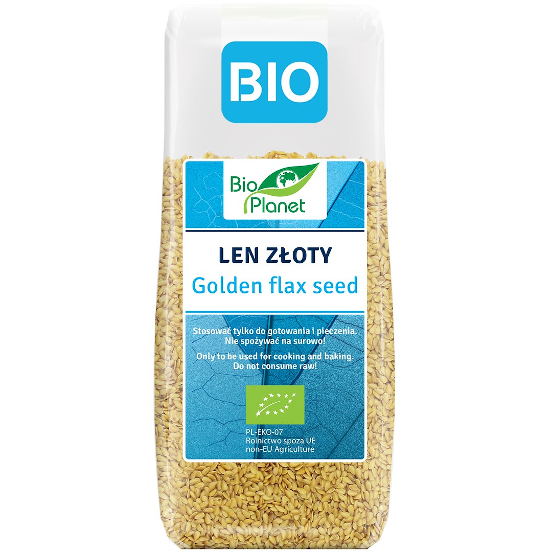 LEN ZŁOTY (SIEMIĘ LNIANE) BIO 200 g - BIO PLANET